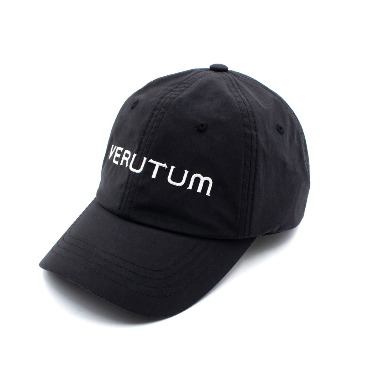 베루툼(VERUTUM) 프론트 로고 스포츠 블랙 볼캡
