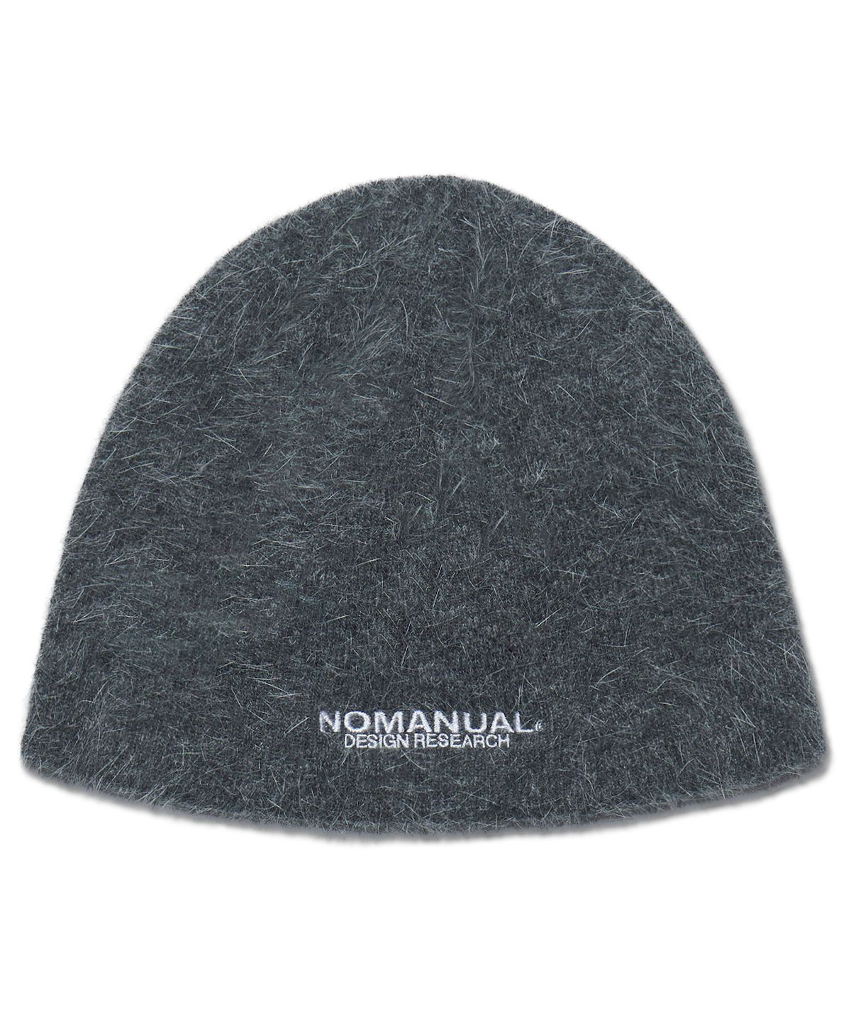 노매뉴얼(NOMANUAL) NM HAIRY BEANIE - CHARCOAL