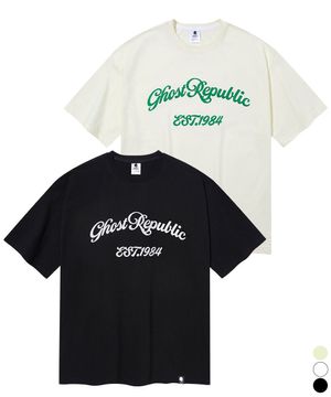 주니어 커시브 1984 자수 오버핏 반팔티 JT-J353