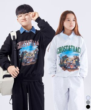 주니어 레이스 트랙 빈티지 프린팅 오버핏 맨투맨 JMT-J146