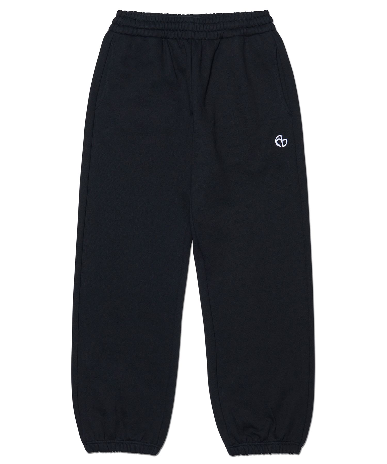 MUSINSA | NOMANUAL SYMBOL LOGO SWEATPANTS - BLACK