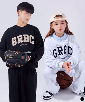 GRBC 빅 패치 주니어 오버핏 맨투맨 JMT-J148