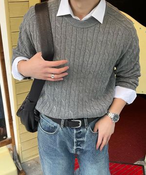 스탠다드 래글런 케이블 니트 : 13컬러