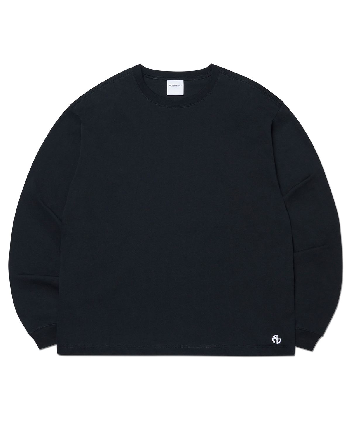 노매뉴얼(NOMANUAL) BASIC LONG SLEEVE TEE - BLACK