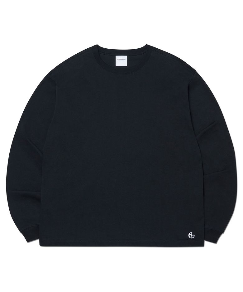 BASIC LONG SLEEVE TEE - BLACK