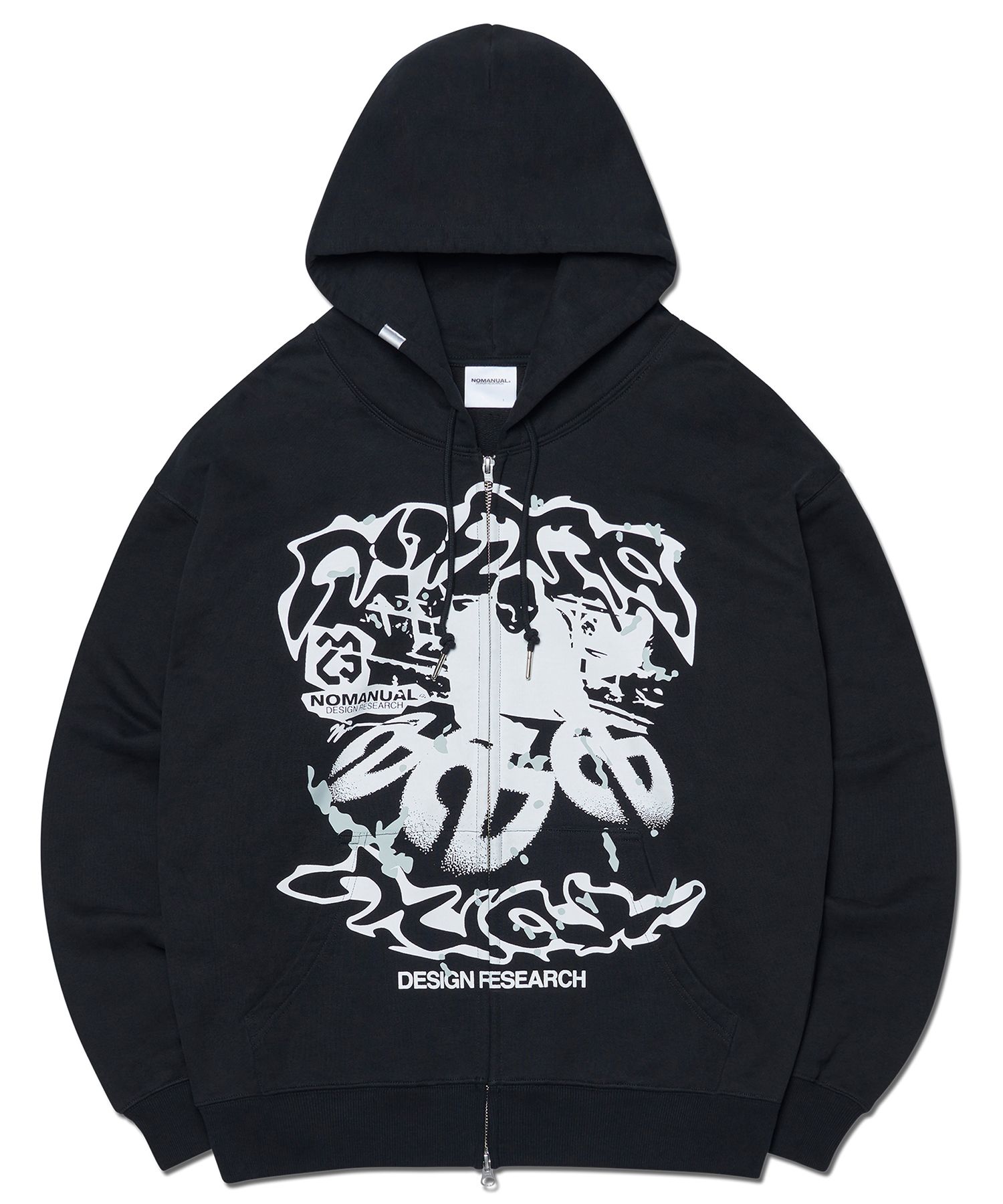 ★NOMANUAL★ SYMBOL MS HOODED ZIPUP BLACK NM43HD09M1BK MUSINSA | NOMANUAL SYMBOL M&S HOODED ZIP-UP - BLACK