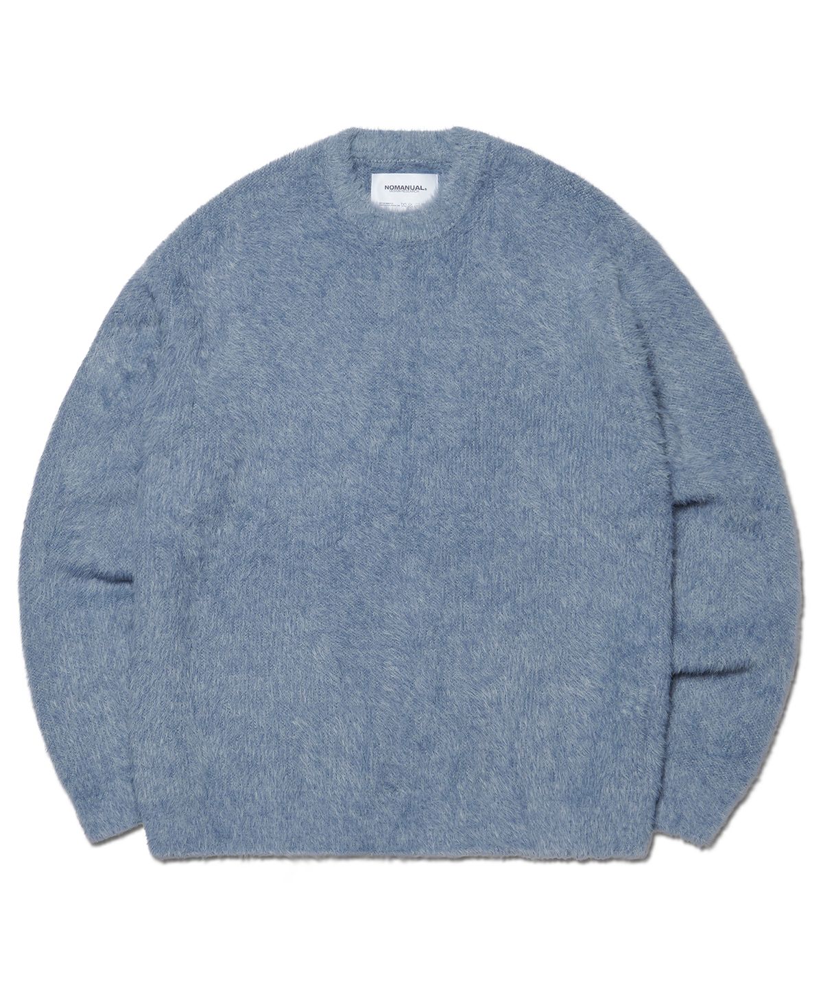 노매뉴얼(NOMANUAL) CROPPED HAIRY KNIT - MARINA