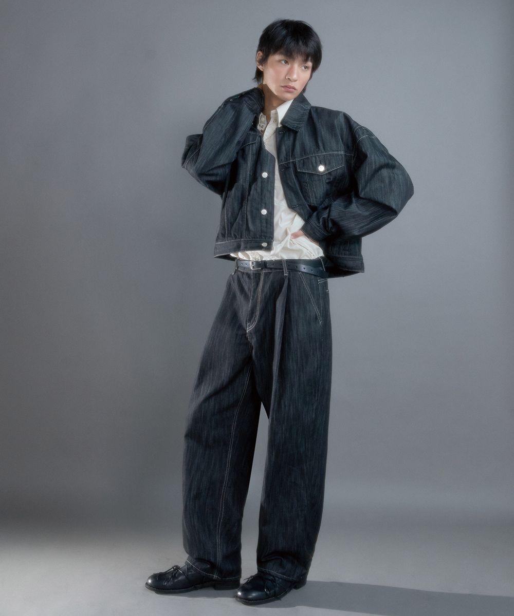 BLACKBIRD denim jacket pants セットアップ DENIM SET UP 今っぽさを感じさせるデニムで仕立てたセットアップ