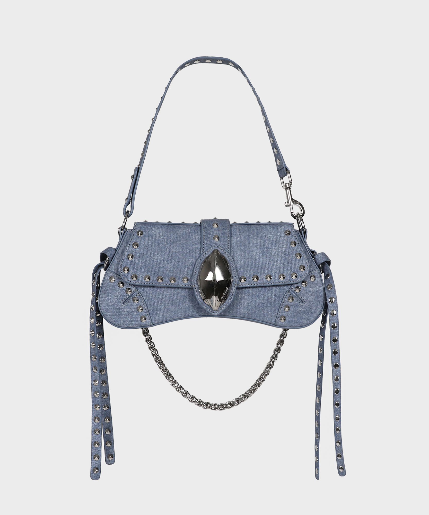 ☆BADBLOOD☆ Ellipse Symbol Cranky Mini Nut Bag Denim Blue MUSINSA | BADBLOOD Ellipse Symbol Cranky Mini Nuts Bag