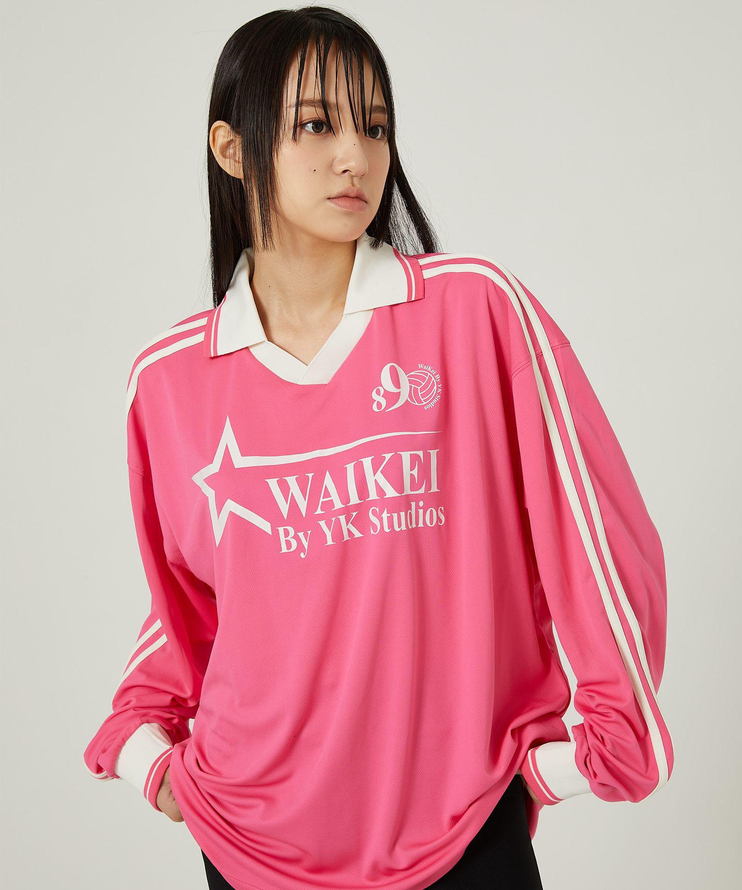 WAI KEI◆Star logo collar jersey long sleeve tshirts MUSINSA | WAI KEI Star Logo Collar Jersey Long Sleeve T