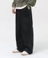 코듀로이 와이드 밴딩 팬츠 (BLACK)