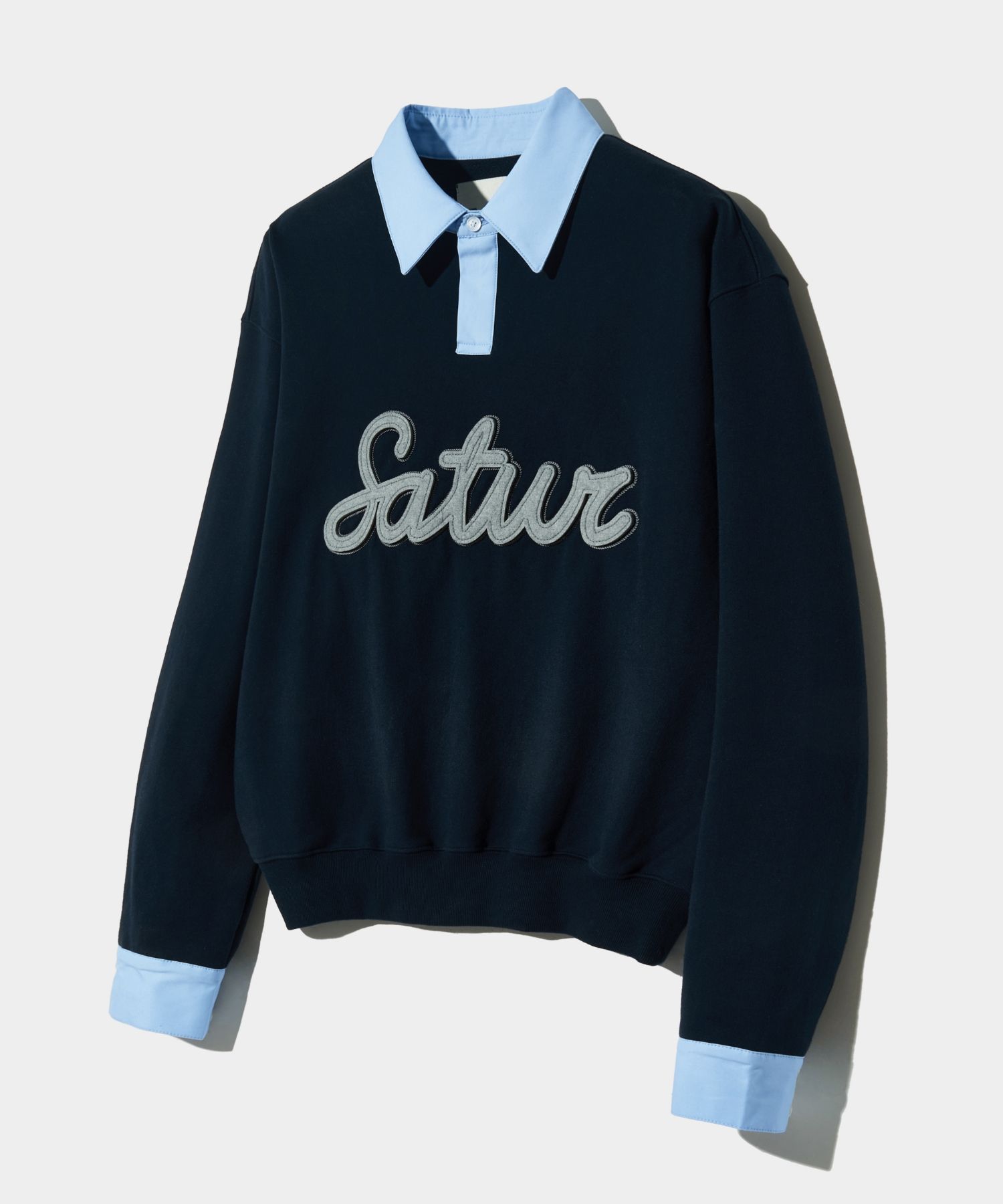 SATUR】 CLASSIC LOGO SWEATSHIRT : CLASSIC NAVY 【公式通販】
