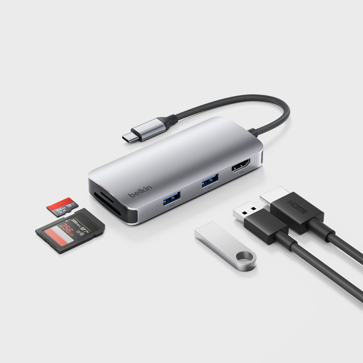 벨킨(BELKIN) 5in1 USB C타입 멀티 허브 AVC007fq