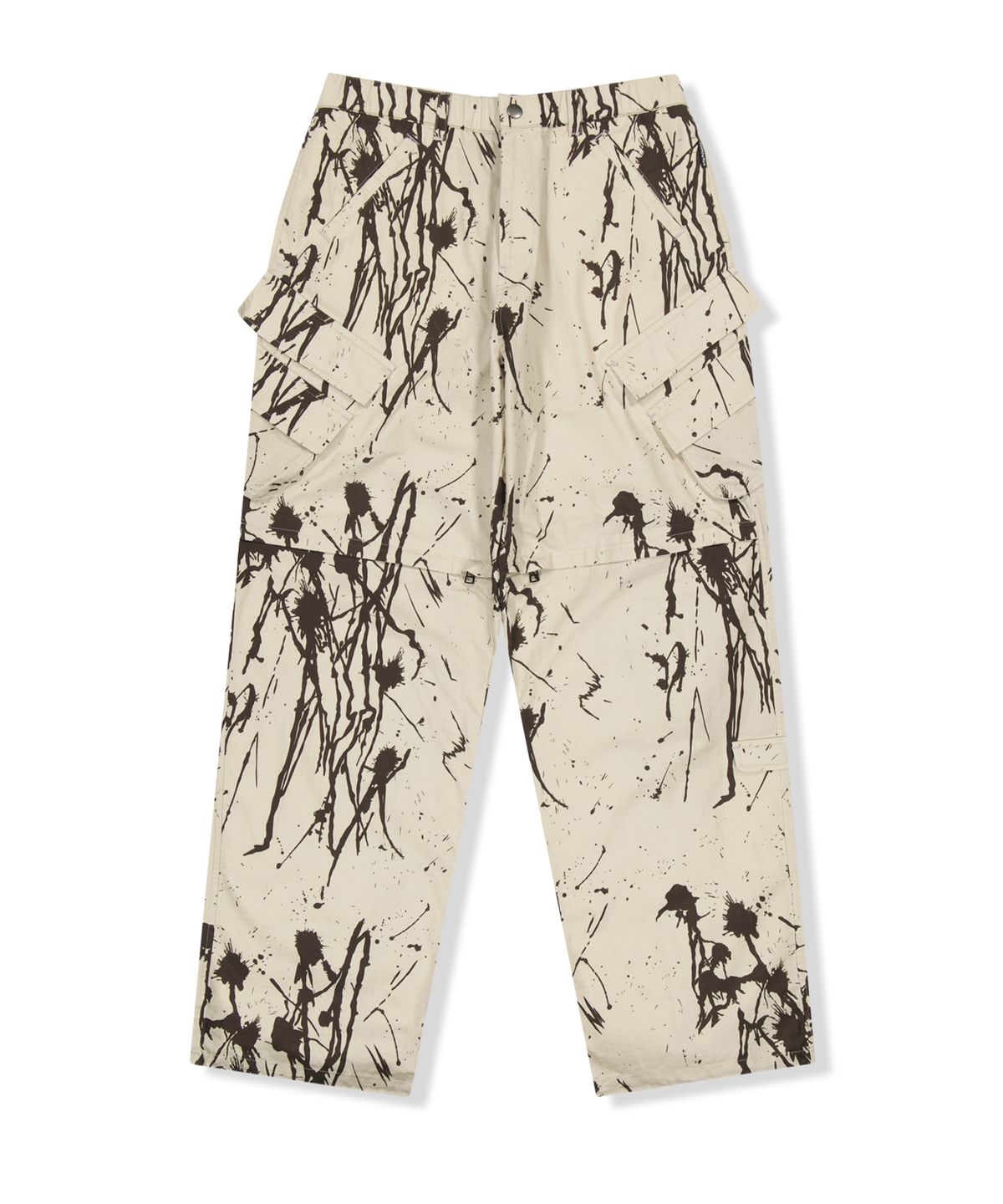 예스아이씨(YESEYESEE) Zipper Knee Multi Pocket Pants Ivory