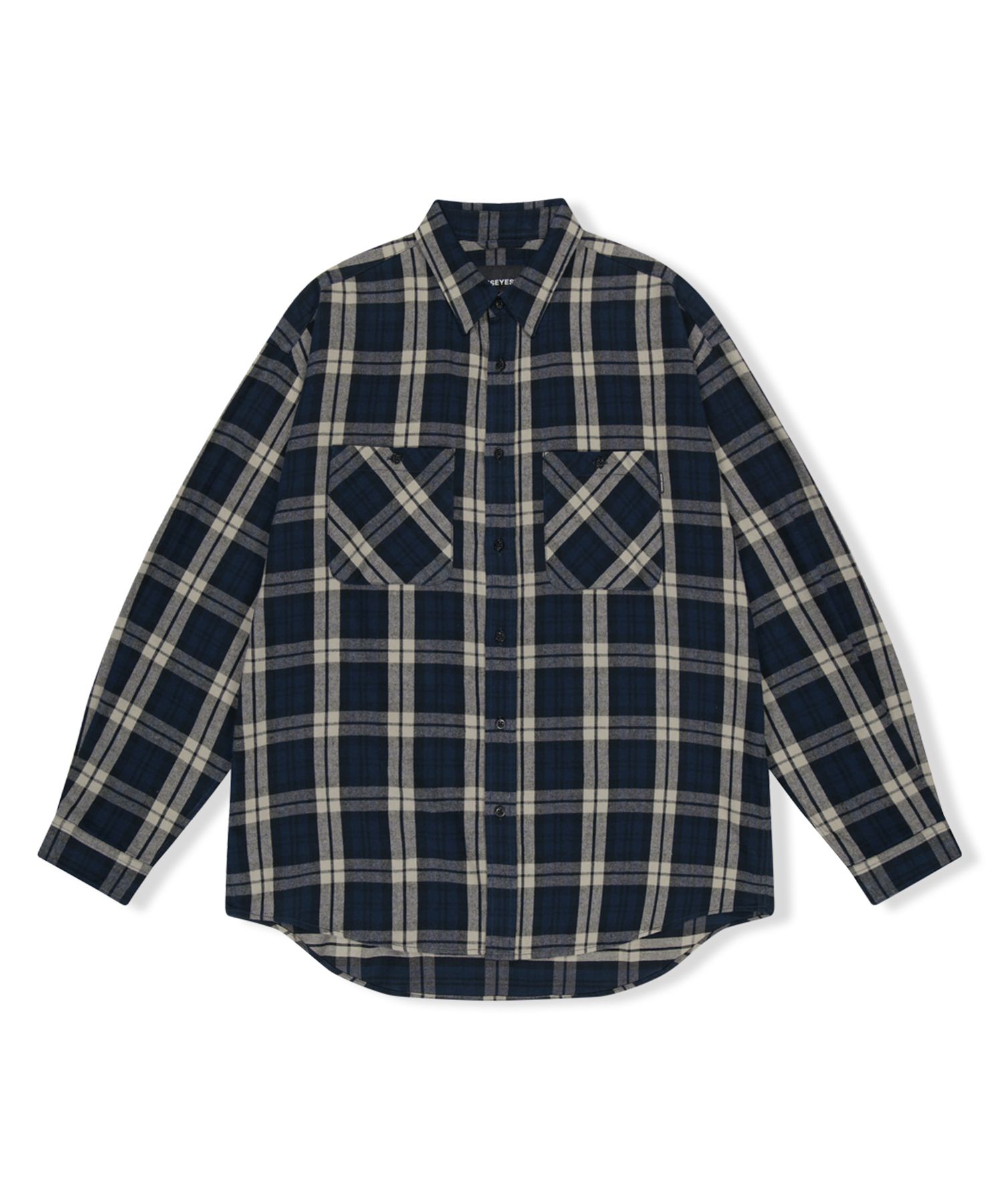 ★2025SS新作★YESEYESEE★Flannel Check Shirt MUSINSA | YESEYESEE Flannel Check Shirt Navy