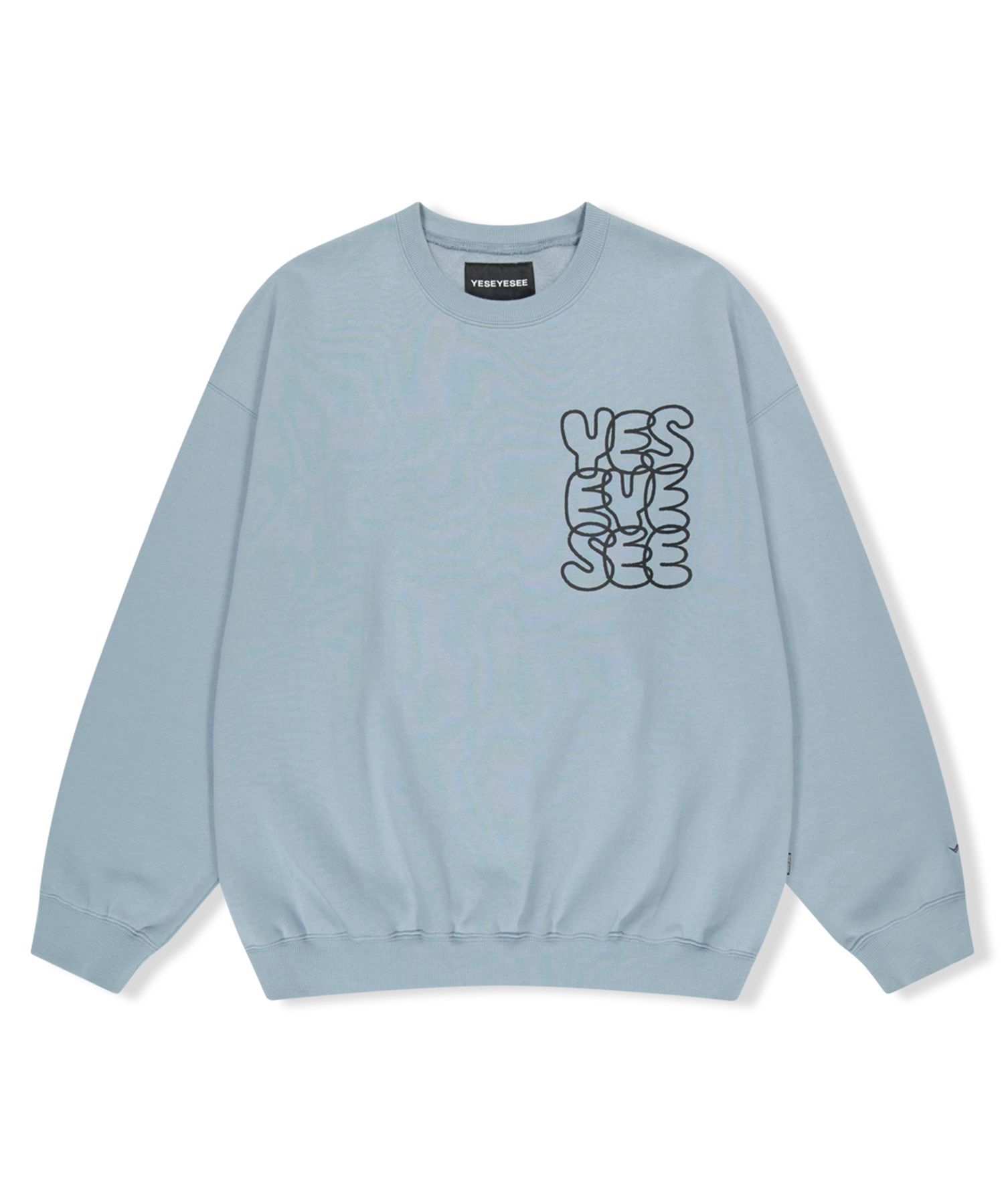 MUSINSA公式 | YESEYESEE C-Logo Sweatshirt Cool Gray