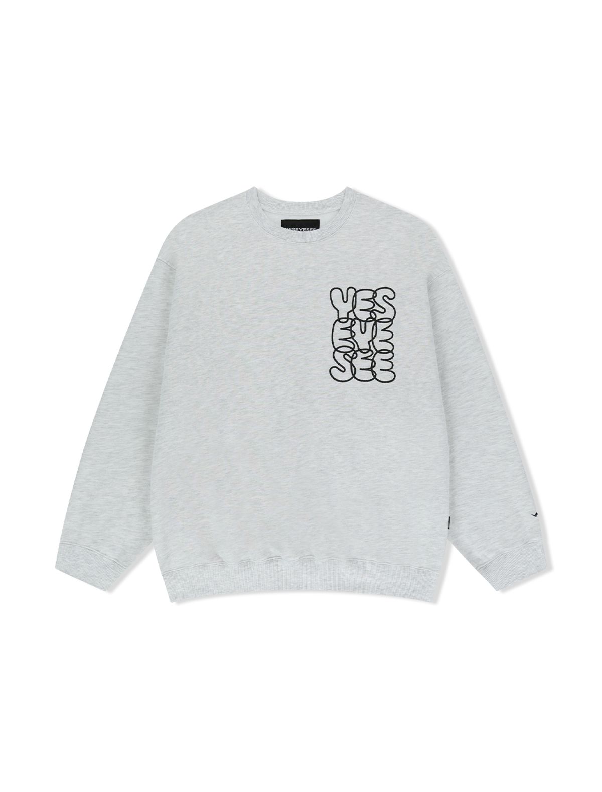 예스아이씨(YESEYESEE) C-Logo Sweatshirt Light Grey