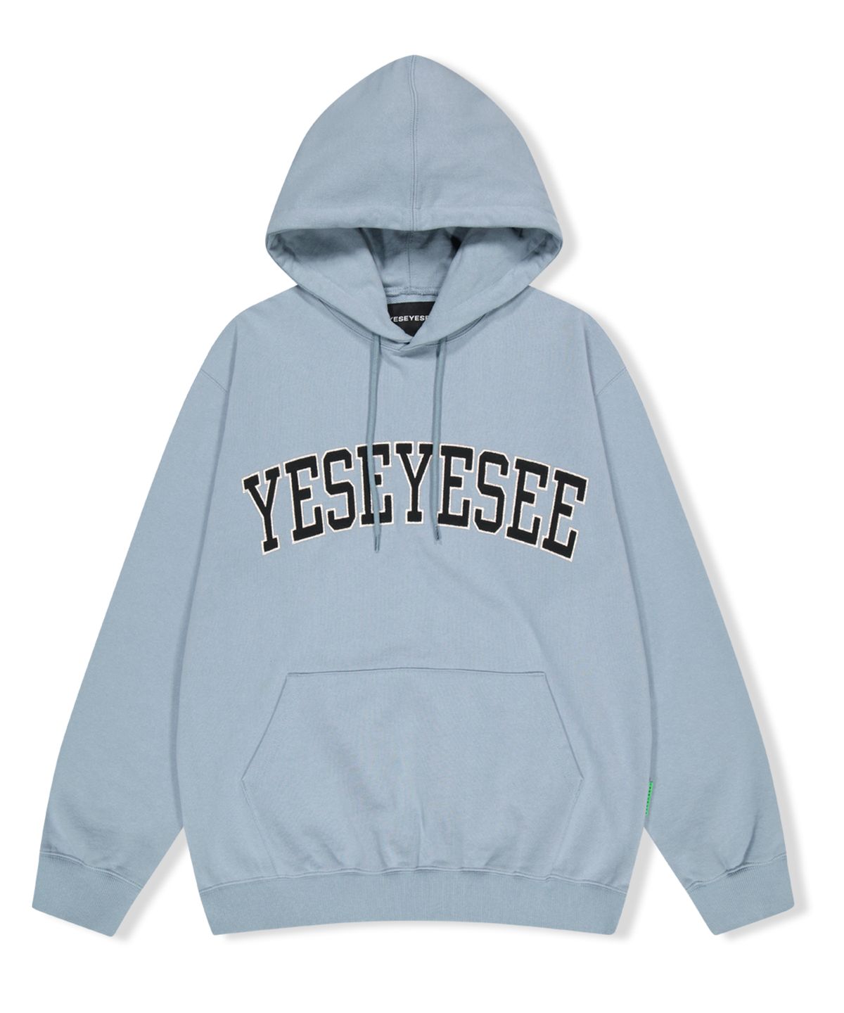 예스아이씨(YESEYESEE) Arch Logo Hoodie Cool Grey