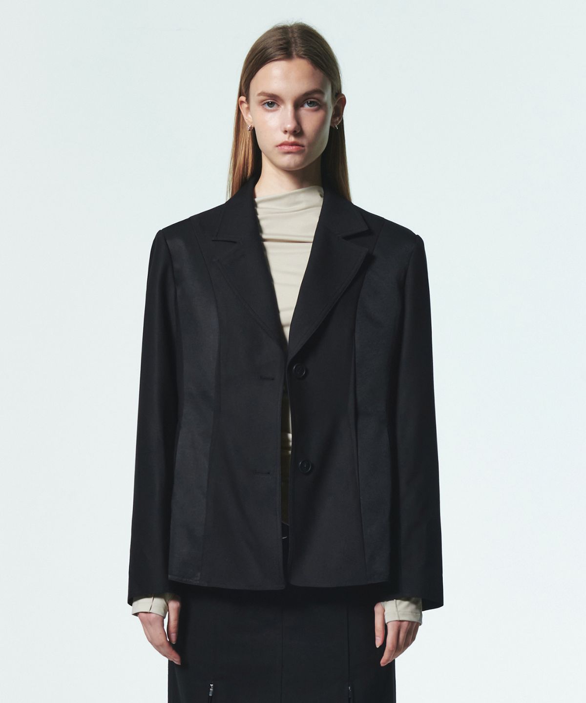 커렌트(CURRENT) FORMAL SINGLE BLAZER [BLACK]