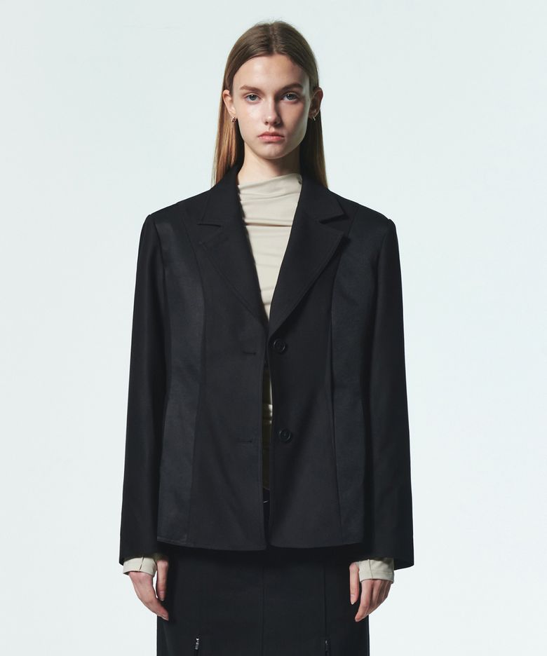 FORMAL SINGLE BLAZER [BLACK]
