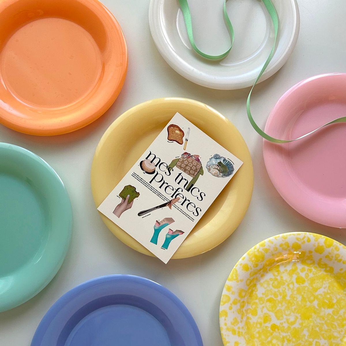 앨리건트 테이블(ELEGANT TABLE) 밀크소피 디저트플레이트 4color