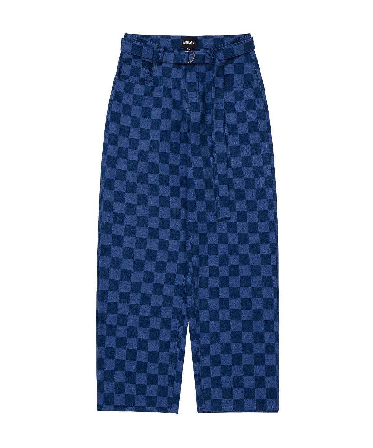아조바이아조(AJOBYAJO) Checkerboard Denim Pants [BLUE]
