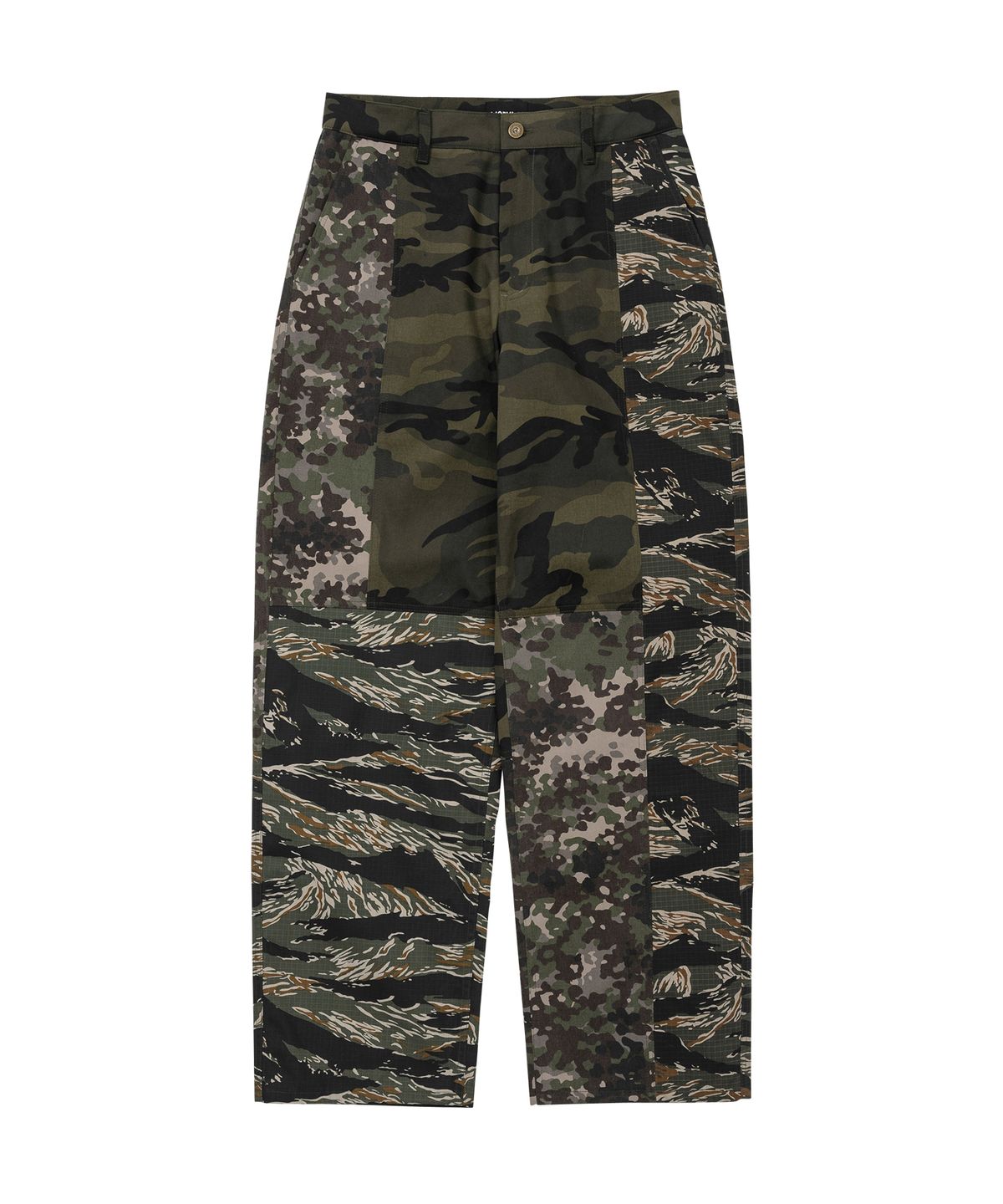 아조바이아조(AJOBYAJO) Camouflage Mixed Pants [KHAKI]