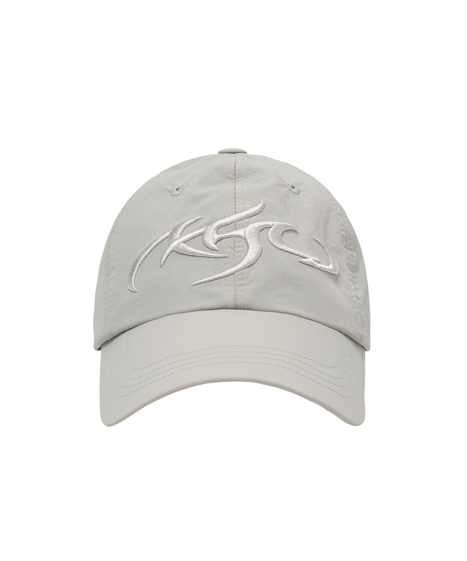MUSINSA | AJOBYAJO [PBA] Tribal AJO Nylon Cap [LIGHT GRAY]