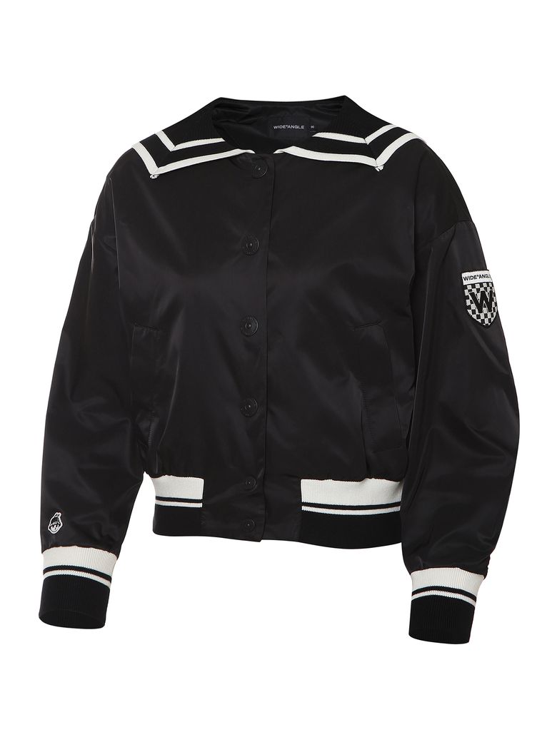WG 버디 세일러 바시티 자켓 L_Black