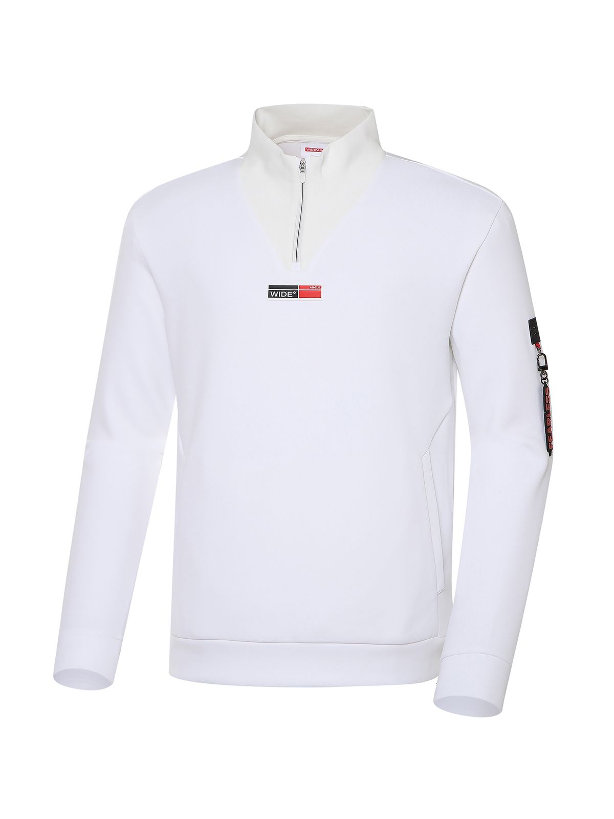 와이드앵글(WIDEANGLE) PF 드라이빙레인지 반짚업 티셔츠 M_Off White