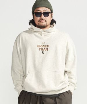 [빅사이즈]팔레트 자수 후드티 오트밀