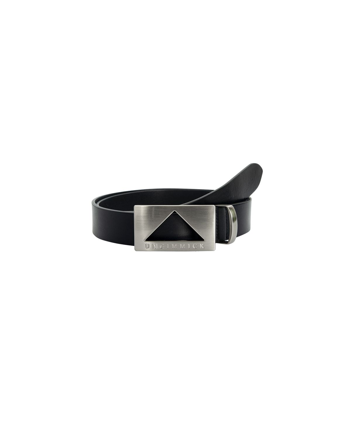 언지미크(UNGIMMICK) ORIGINAL BUCKLE LEATHER BELT (BLACK)