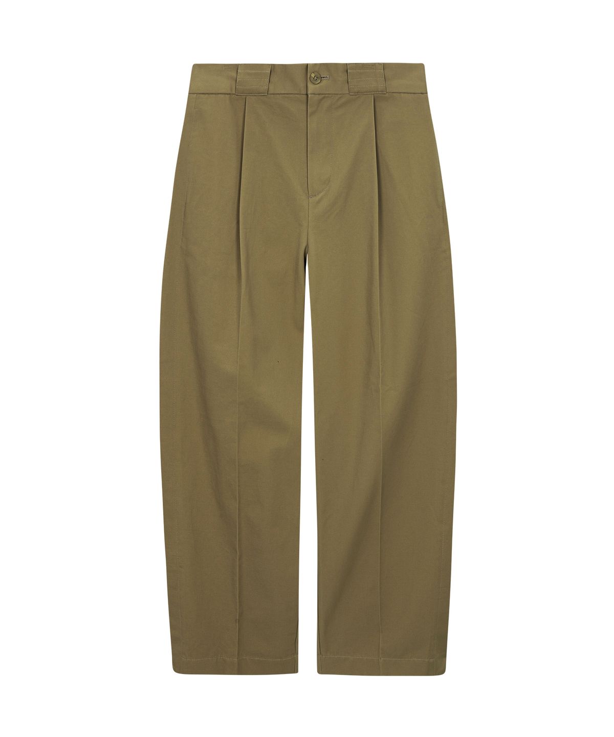언지미크(UNGIMMICK) SIDE PLEATED COTTON PANTS (BEIGE)