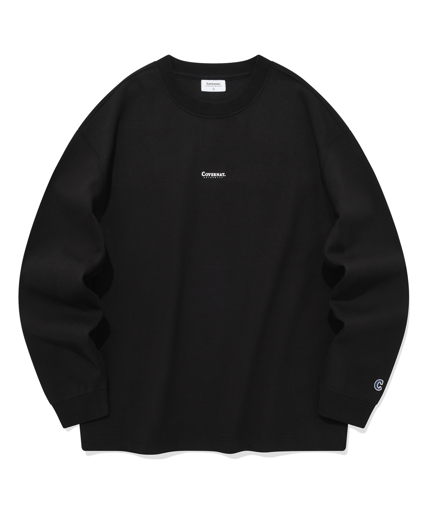 MUSINSA | COVERNAT Heavyweight Overfit Long Sleeve Black