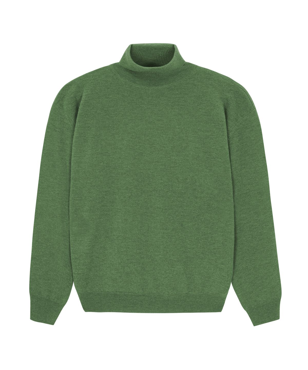 언지미크(UNGIMMICK) TURTLENECK SUPERFINE MERINO WOOL SWEATER (GREEN)