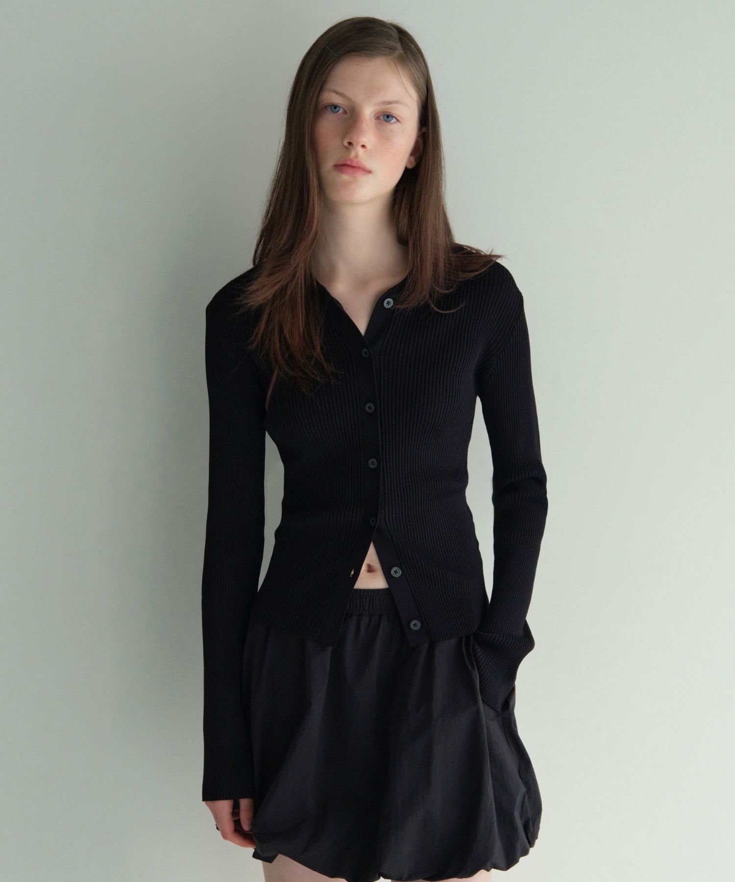 MUSINSA公式 | MUSINSA STANDARD WOMAN Women's Ribbed Slim Collared