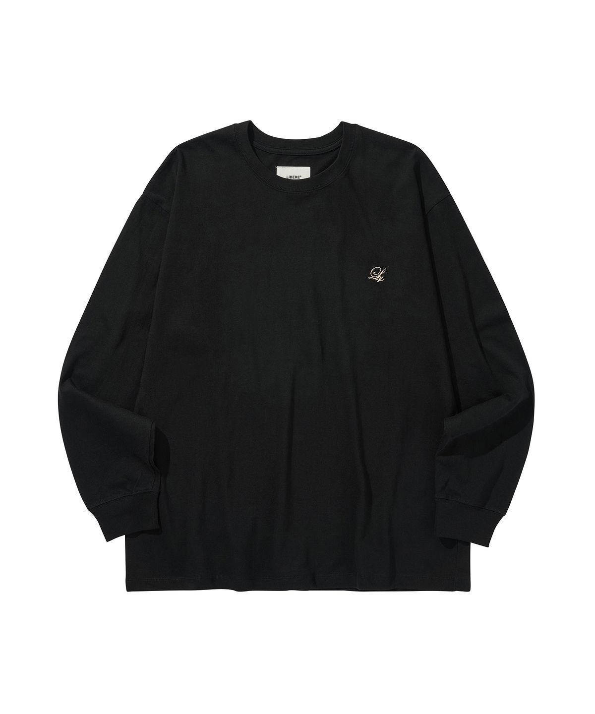 리베레(LIBERE) FLOWER LONG SLEEVE TEE / BLACK