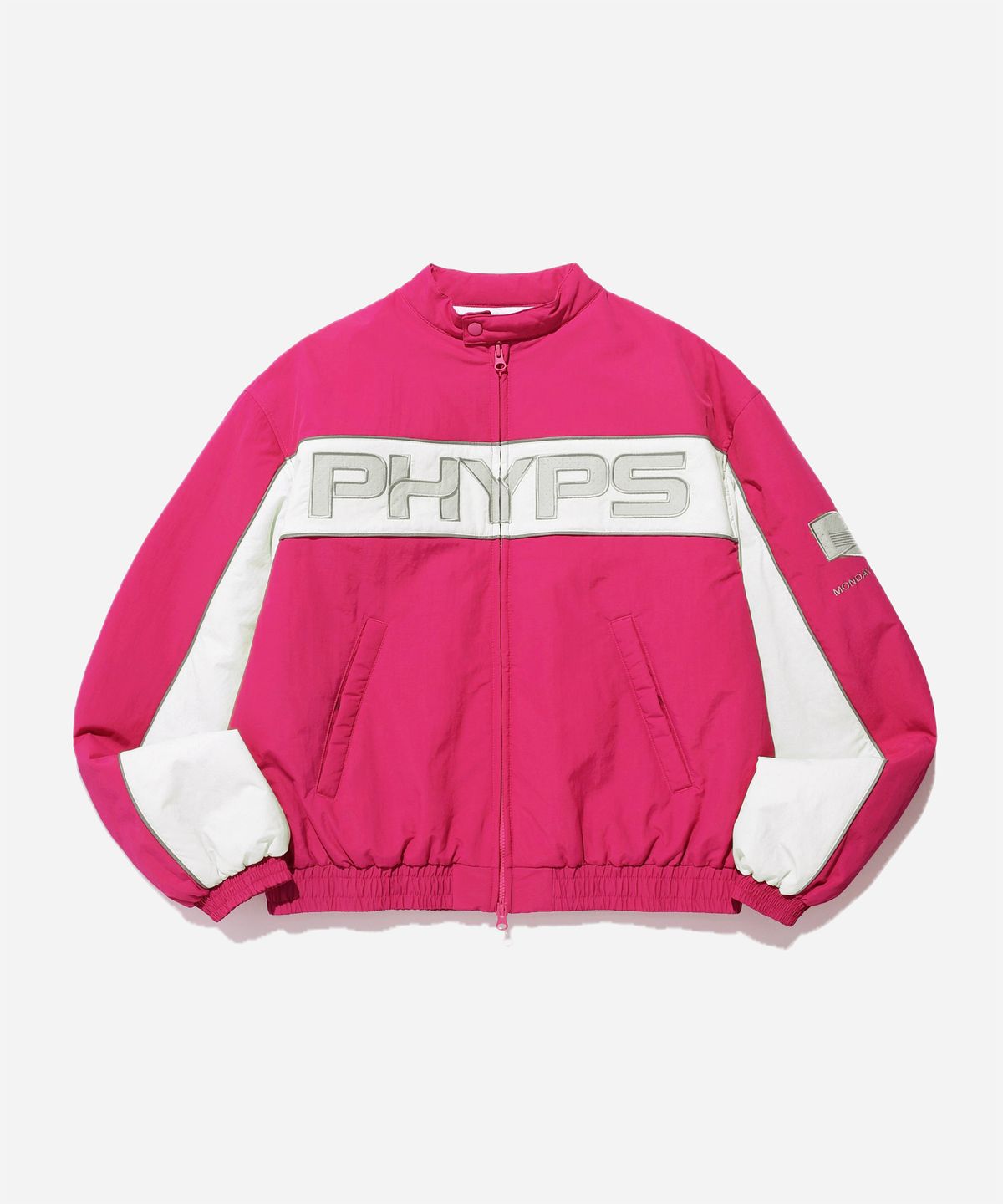피지컬 디파트먼트(PHYSICAL DEPARTMENT) 챌린저 레이서 자켓_핫핑크