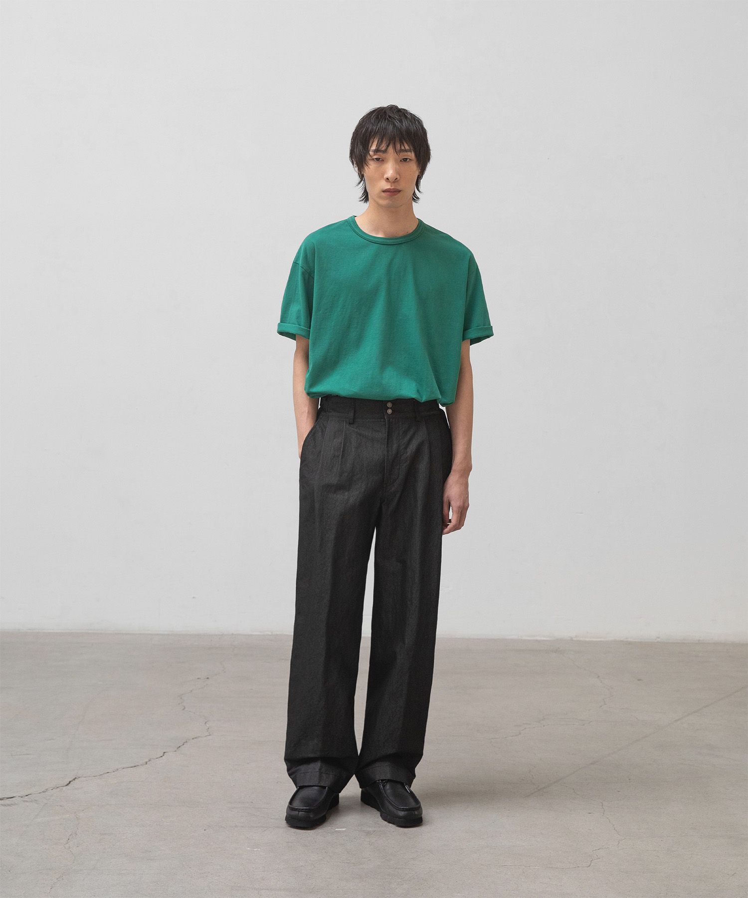 어나더 오피스(ANOTHER OFFICE) Santiago Denim Pants (Black