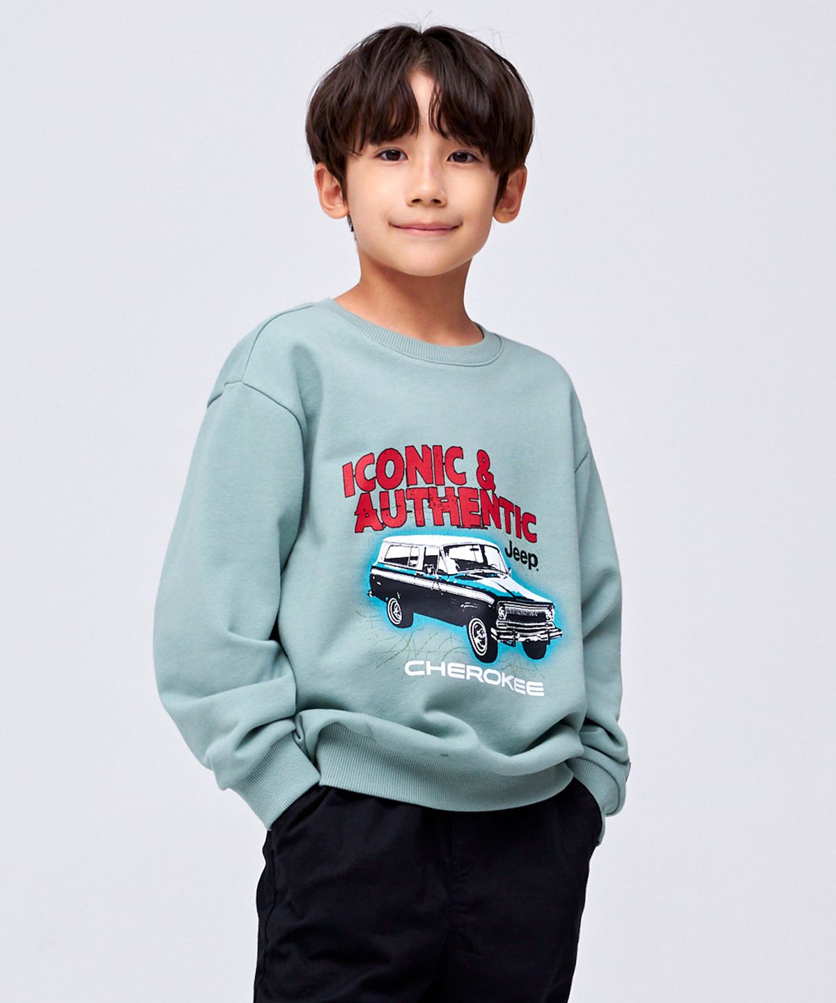 지프키즈(JEEPKIDS) 체로키  클래식카 맨투맨 (KP5TSU837MT)