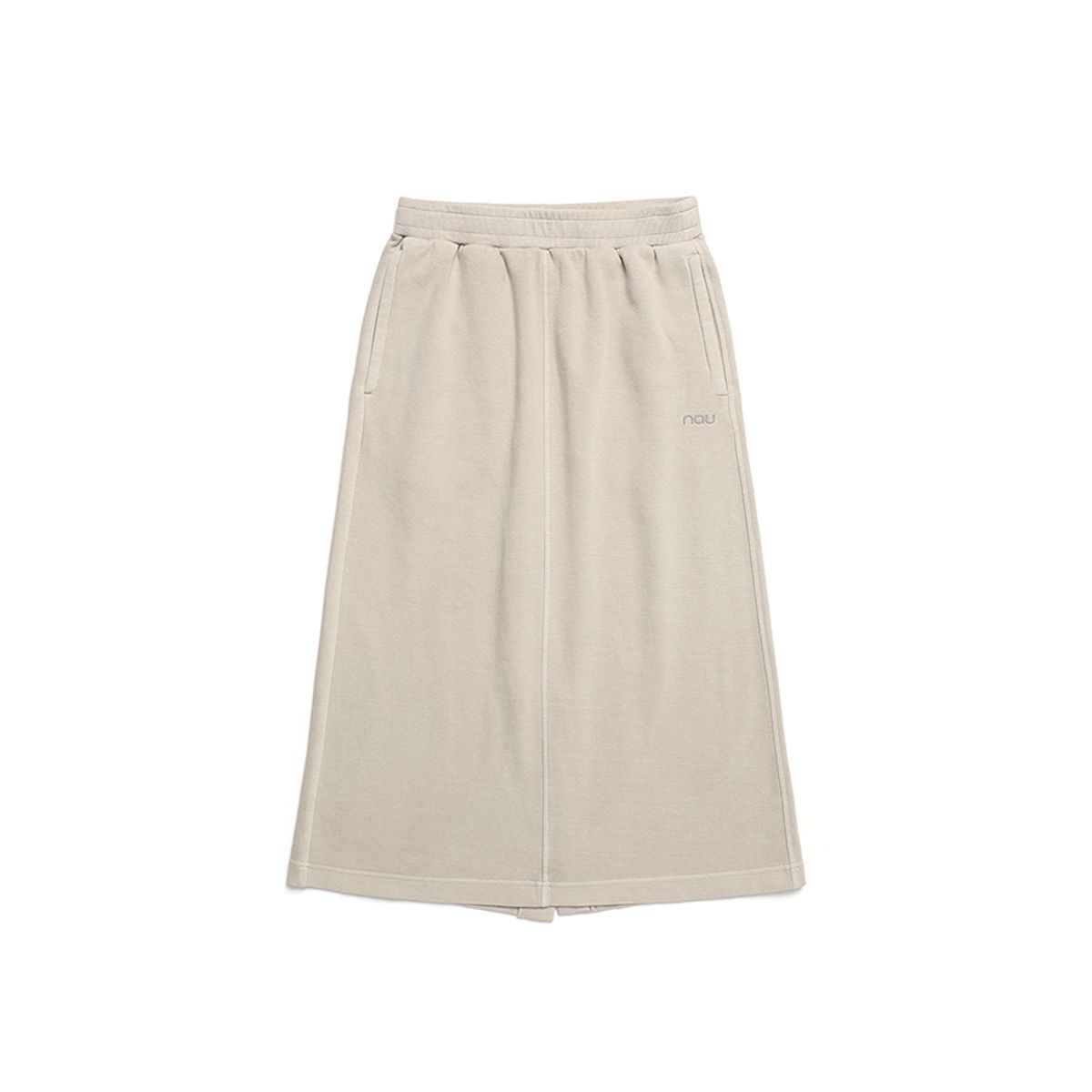 나우(nau) W 가먼트다잉 스웻 스커트 2 Light Beige