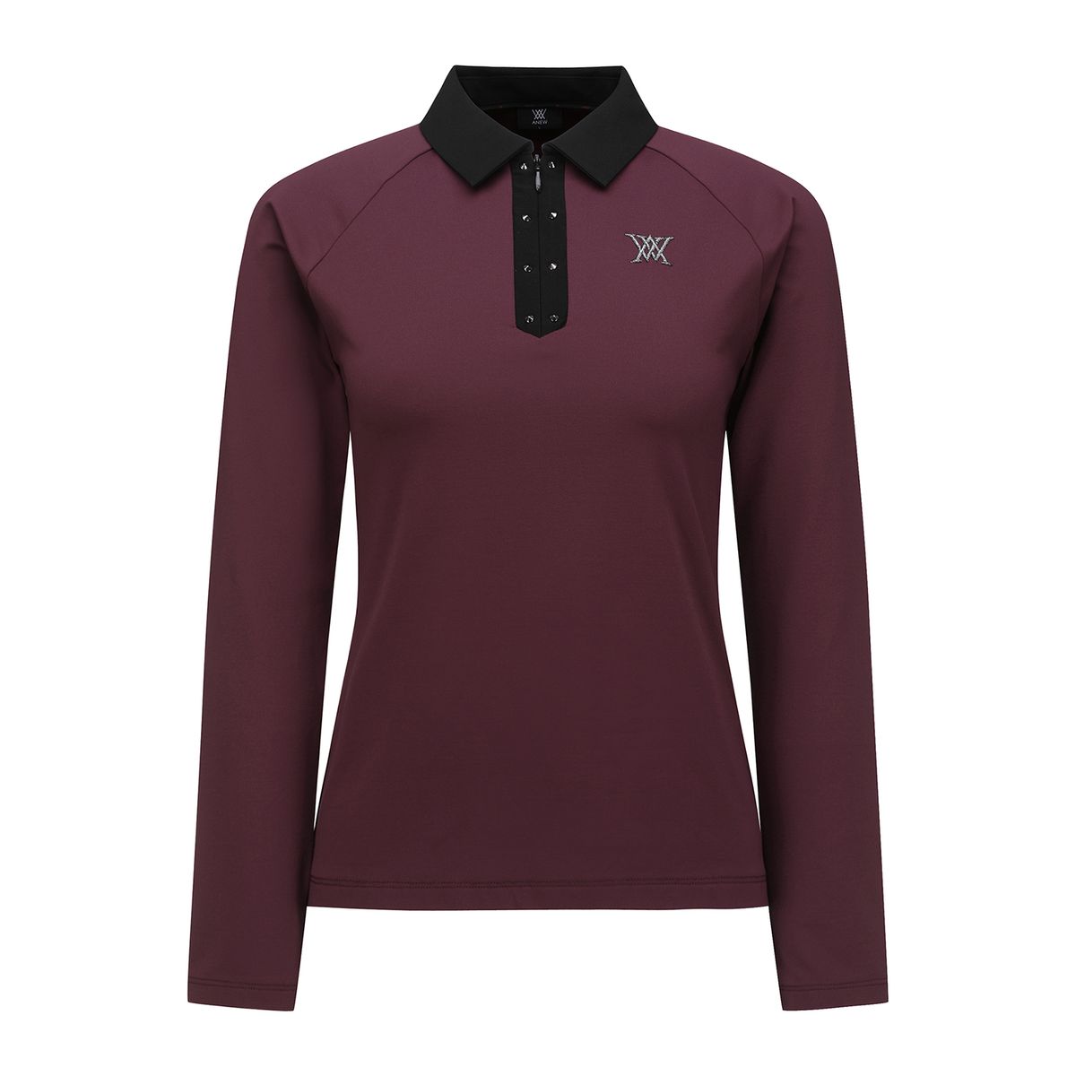 어뉴골프(ANEW GOLF) WOMEN COLLAR COLOR BLOCKED LONG T-SHIRT_WI