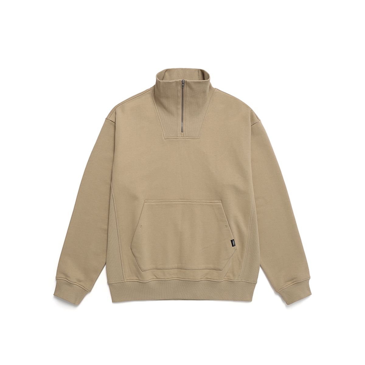 나우(nau) 하프 집업 스웻 셔츠 Beige