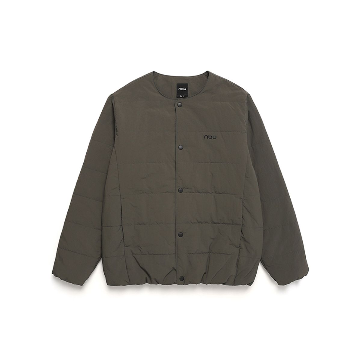 나우(nau) 코지 경량 패딩 가디건 Dark Gray