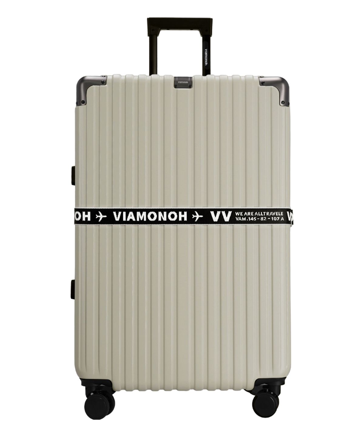 비아모노(VIAMONOH) 비토 30인치 화물대형 캐리어_베이지 (캐리어벨트+커버) 확장형/스토퍼형