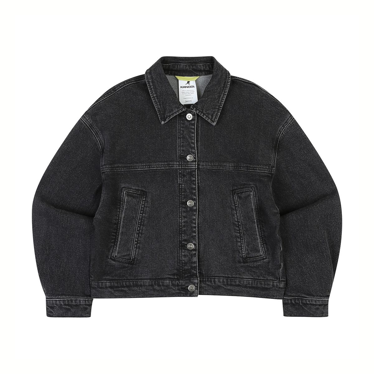 캉골(KANGOL) CRS 우먼스 데님 자켓 9010 블랙