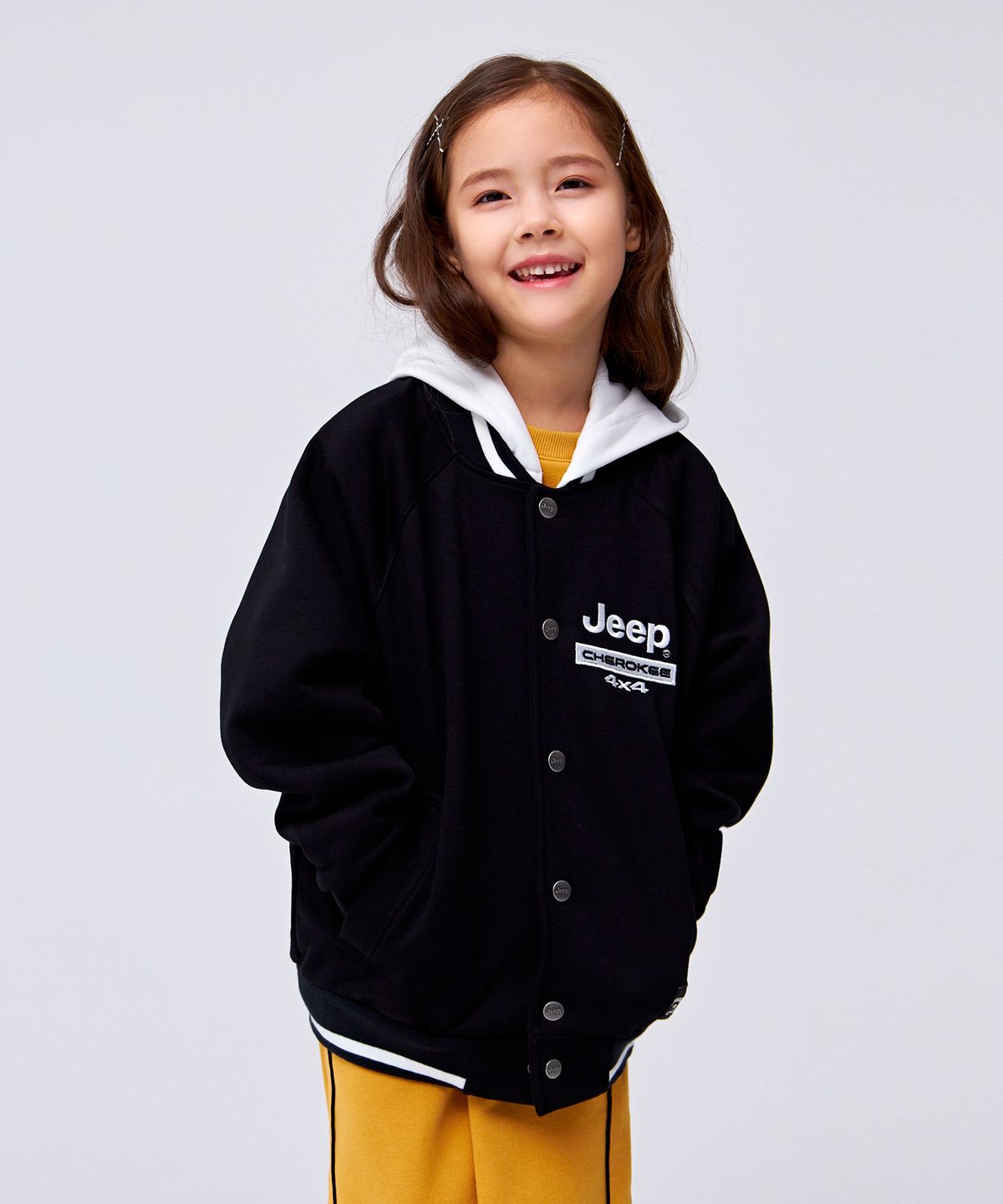 지프키즈(JEEPKIDS) 체로키  후드 점퍼 (KP5JPU482BK)