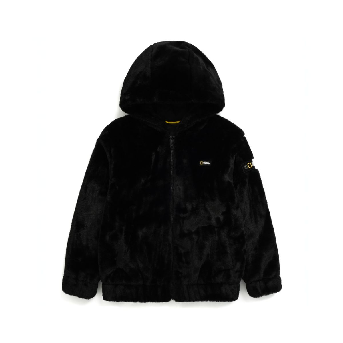 내셔널지오그래픽 키즈(NATIONAL GEOGRAPHIC KIDS) K234UFJ920 페이크퍼 후드 자켓 CARBONBLACK