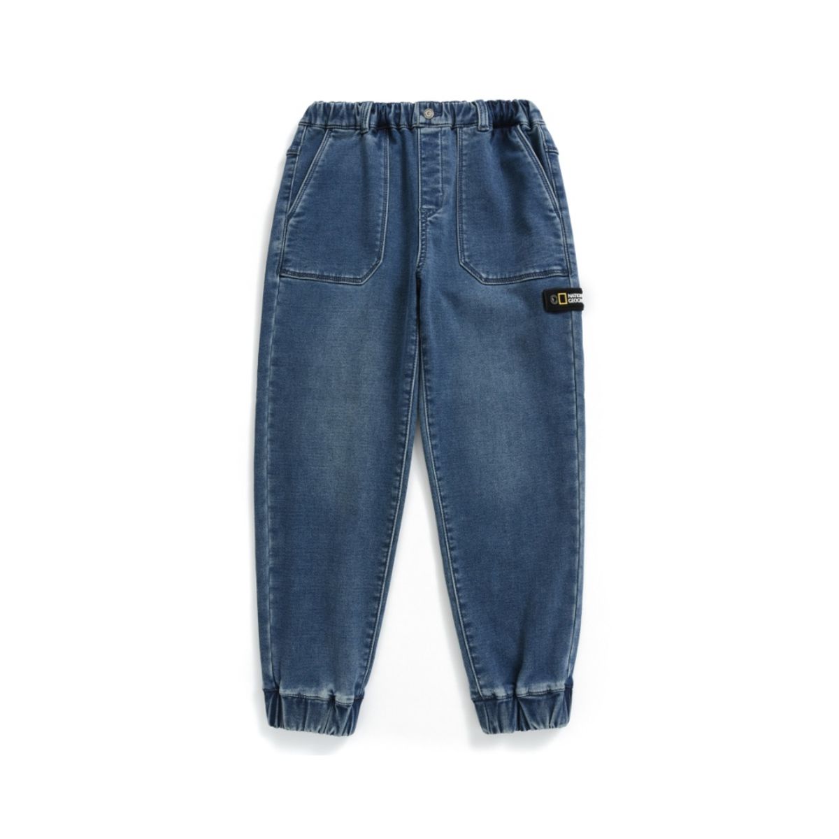 내셔널지오그래픽 키즈(NATIONAL GEOGRAPHIC KIDS) K234UPT980 데님 컴포터블 조거 팬츠 DBLUE
