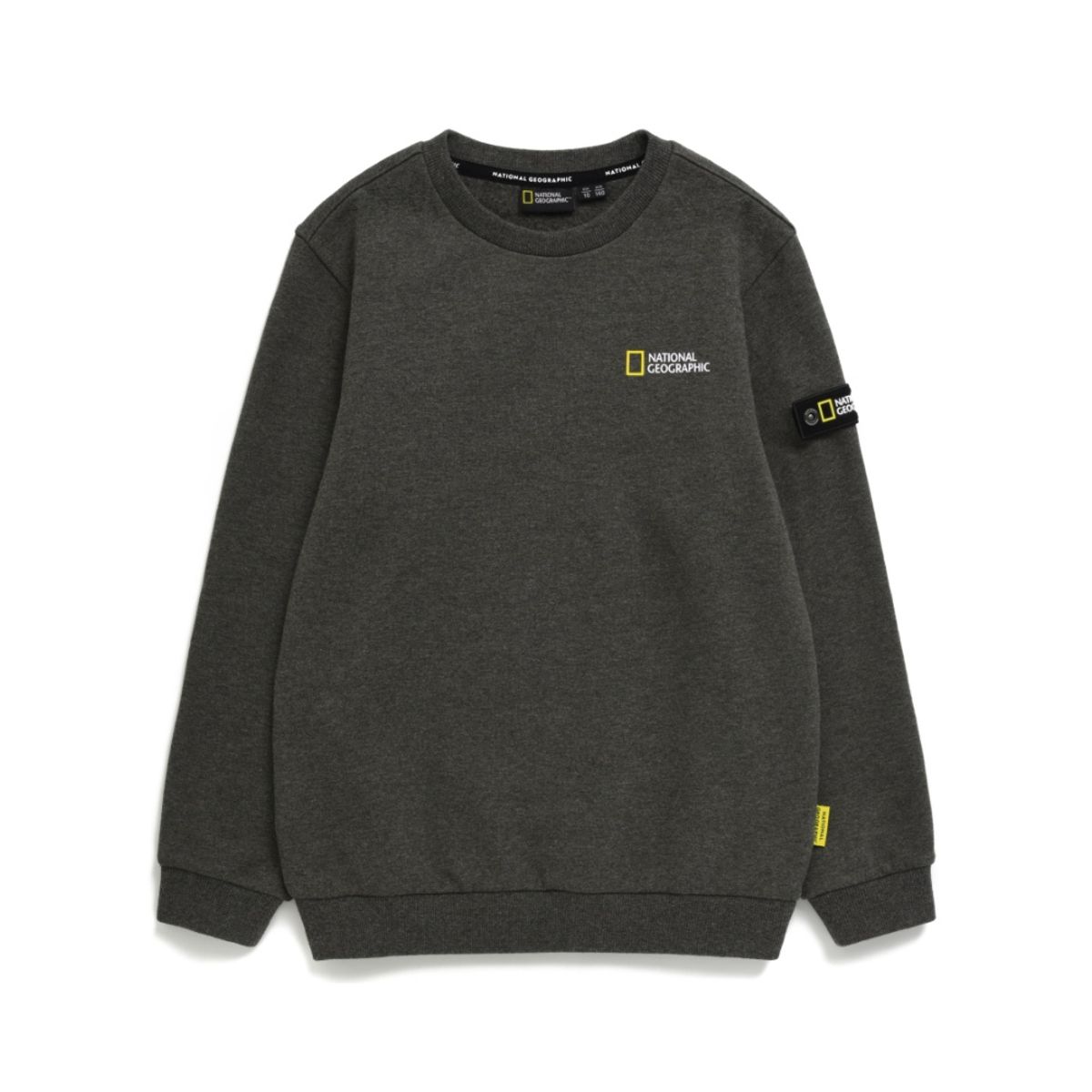 내셔널지오그래픽 키즈(NATIONAL GEOGRAPHIC KIDS) K234USW920 스몰로고 맨투맨 CGREY